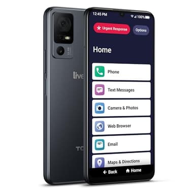 LIVELY Jitterbug Smart4 Smartphone for Seniors - Cell Phone for Seniors - Not Compatible with Other Wireless Carriers - Must Be Activated Phone Plan